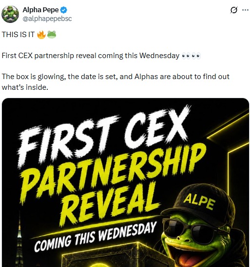 alphapepe cex partnership reveal