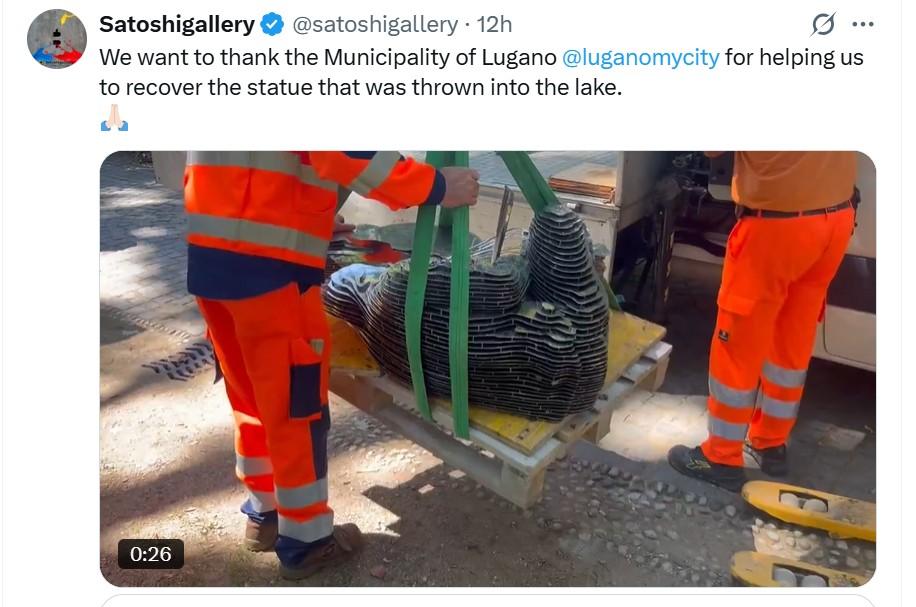 Satoshi Nakamoto Statue