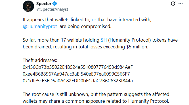 Onchain analyst Specter Onchain analyst Specter