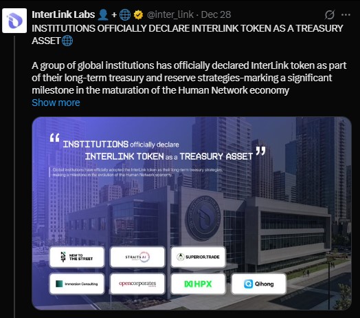 ITL Officially a Treasury Asset ITL Officially a Treasury Asset