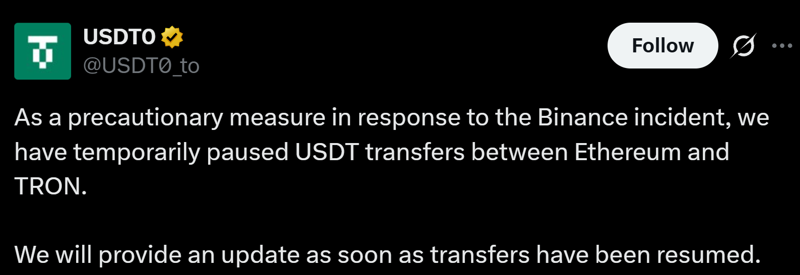 Information by USDT