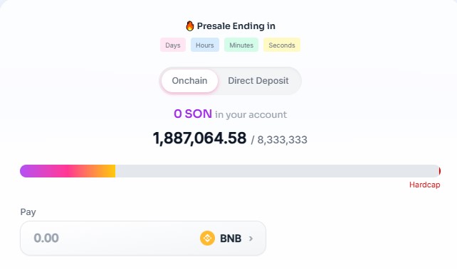 $SON Presale Ended