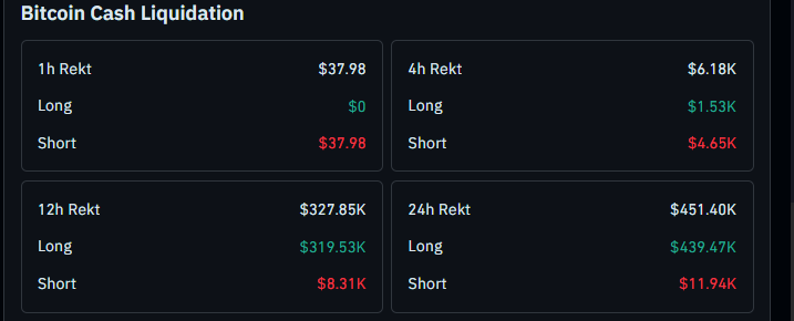 bitcoin cash liquidation data