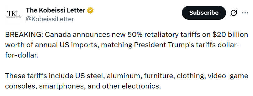 Canada Tariff news today Canada Tariff news today