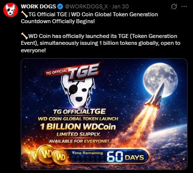 WD TGE start date WD TGE start date