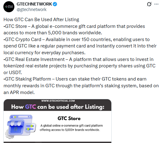 gtc can be used after listing