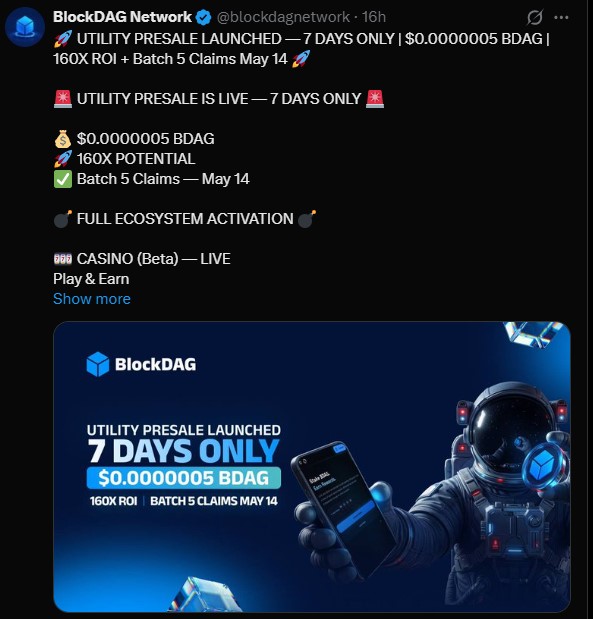 BlockDAG Utility Presale