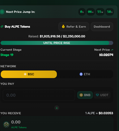 AlphaPepe Presale Data