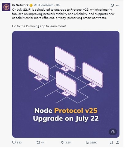 Node Protocol v25 Upgrade Node Protocol v25 Upgrade