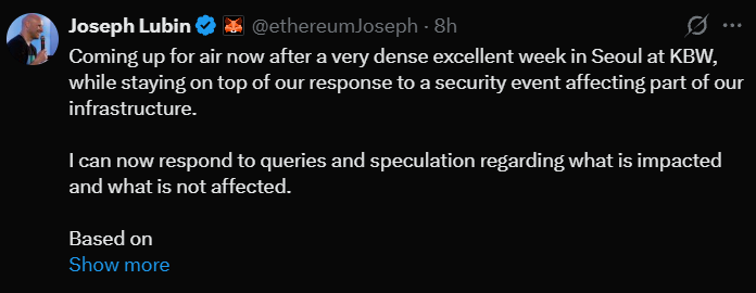 Joseph Lubin on Security Incident Joseph Lubin on Security Incident