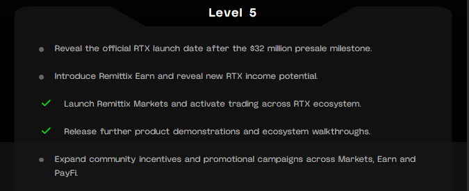 RTX Roadmap Level 5