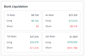 BONK Liquidation Data BONK Liquidation Data