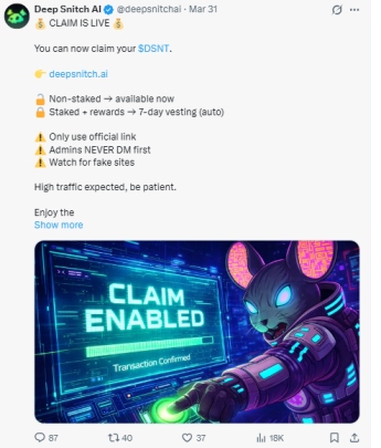 deepsnitch official on x