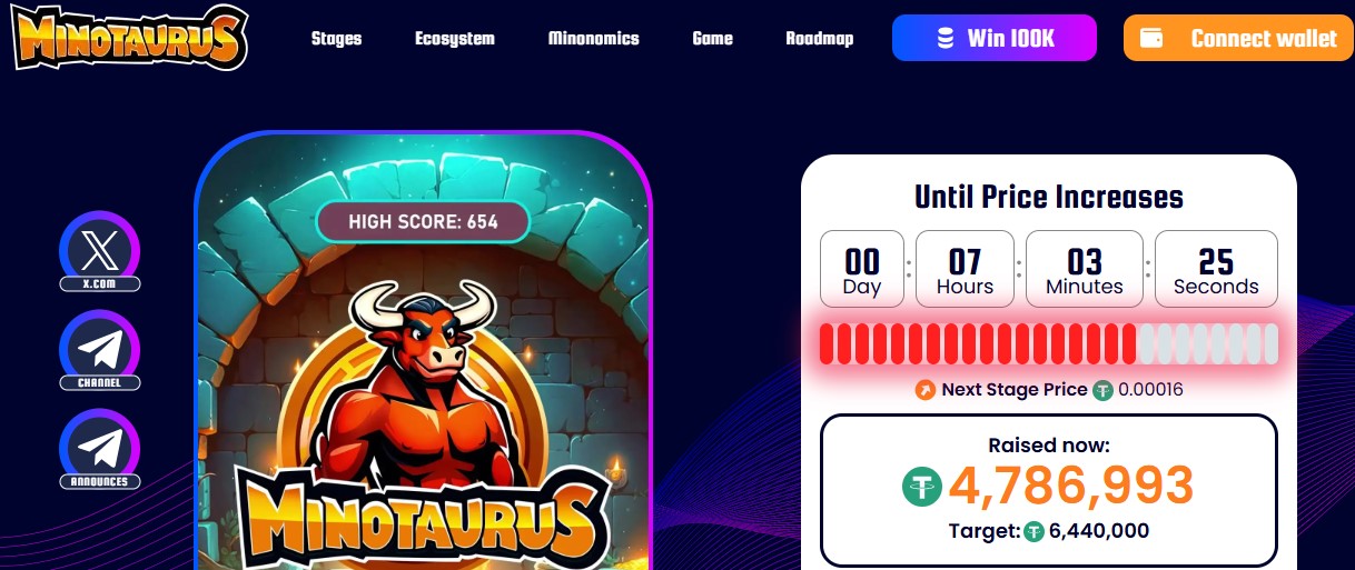 Minotaurus Presale Dashboard Minotaurus Presale Dashboard