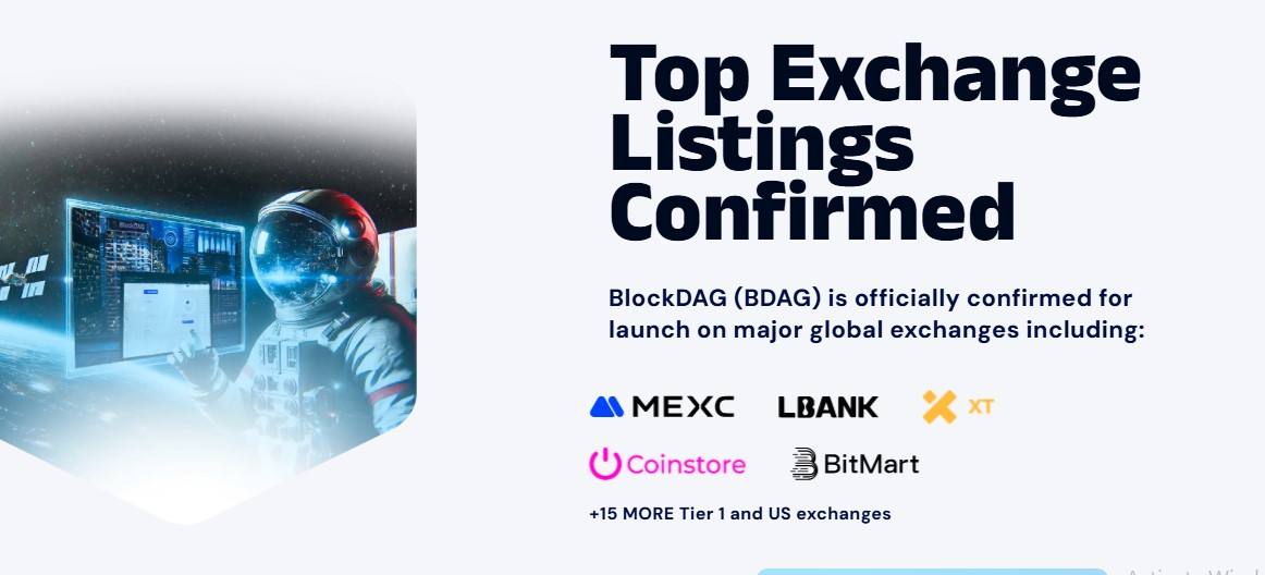 BlockDAG Listing Exchanges