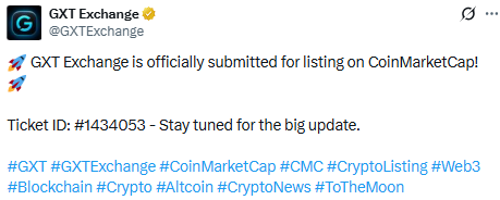 gxt exchange x post of coinmarket listing gxt exchange x post of coinmarket listing