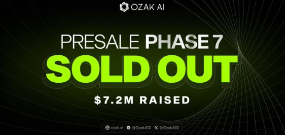 Ozak AI presale Phase 7 sold out