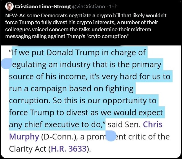 CLARITY act and Trump Updates CLARITY act and Trump Updates