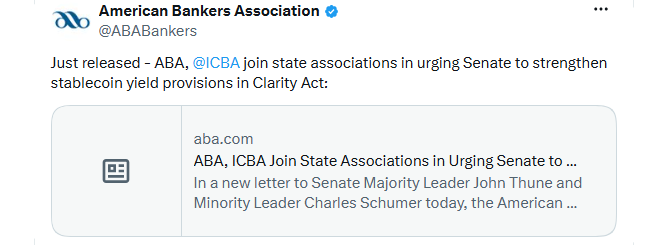 American Bankers Association Letter