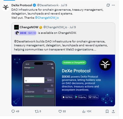 DEXE Official Tweet On X DEXE Official Tweet On X