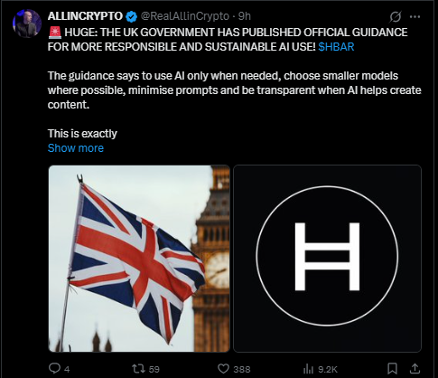 Hedera News Today: UK Publishes Official AI Guidance Hedera News Today: UK Publishes Official AI Guidance