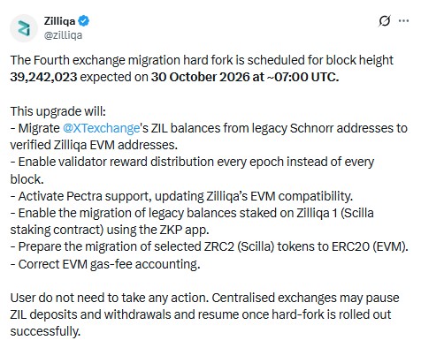 Zilliqa Official X Post Zilliqa Official X Post