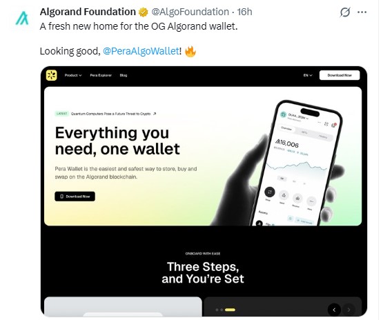 Algorand Foundation posted 
