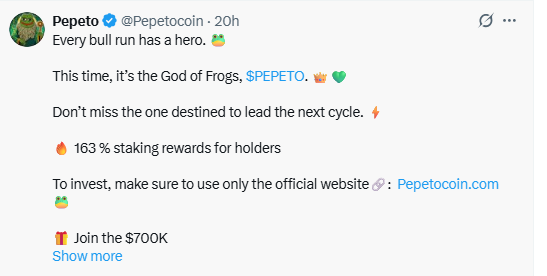 pepeto staking apy