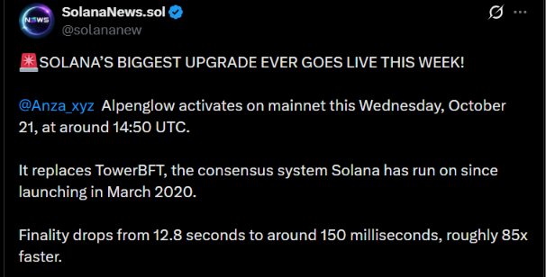 Solana News X Post