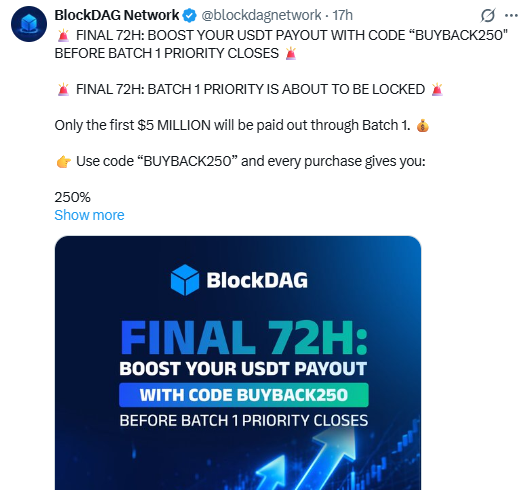 BlockDAG News $5M Batch 1 Buyback Cap Explained 
