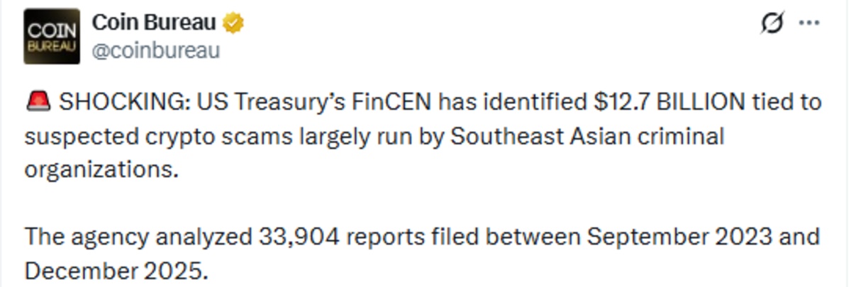 Coin Bureau X post screenshot showing update