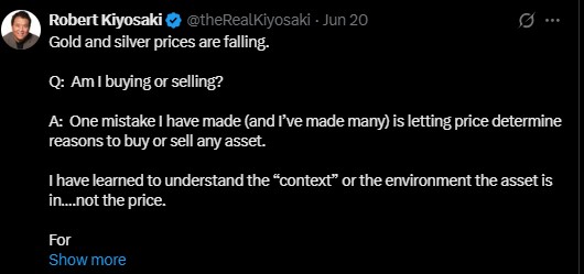 Kiyosaki Buying Gold and Silver