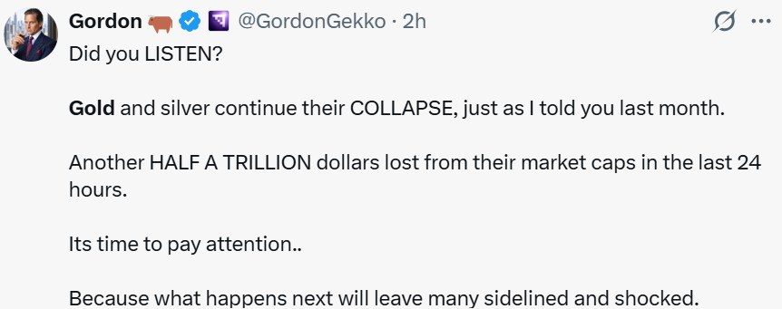 Gold News Today 500 billion wipe out