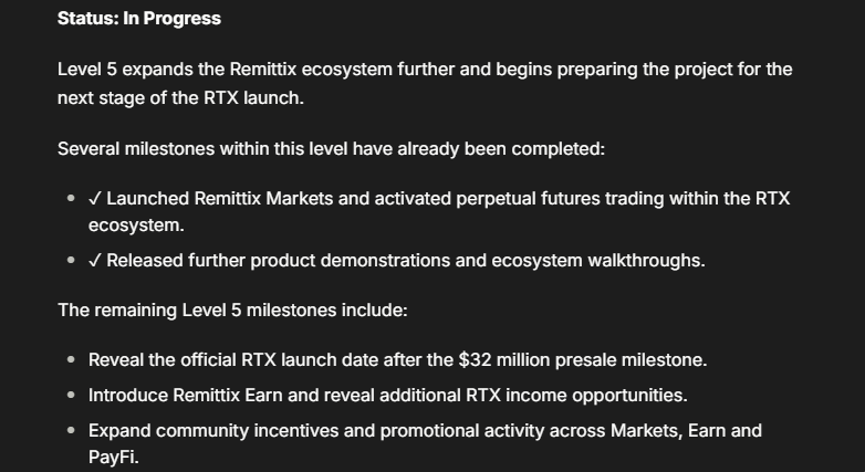 Remittix Roadmap 2026 Level 5
