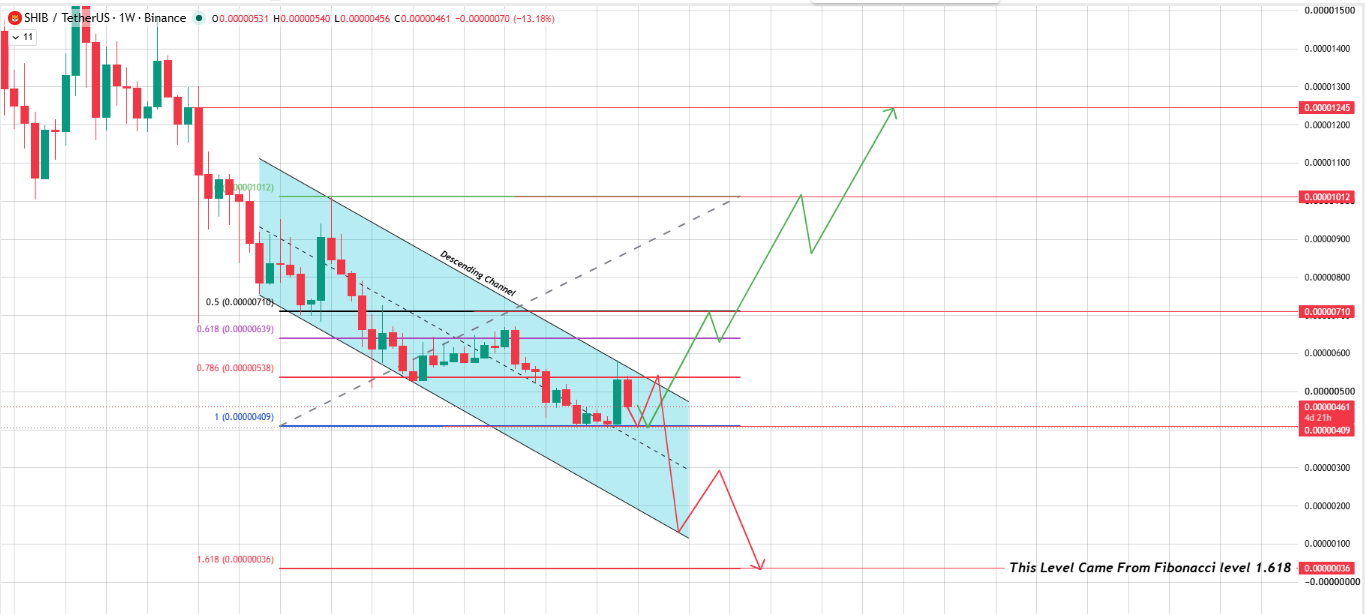 weekly chart analysis of shib