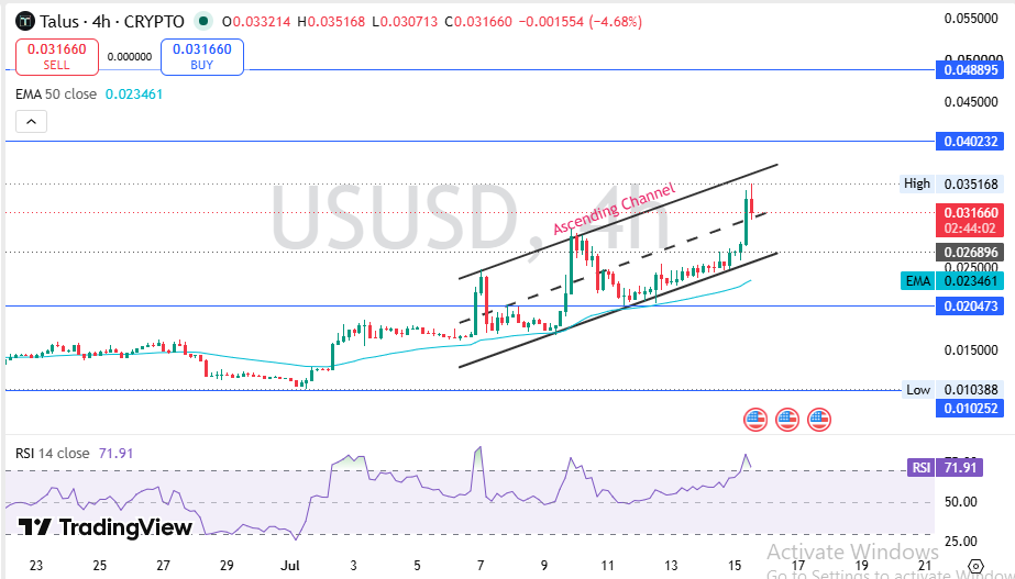 Talus Technical Price Analysis Talus Technical Price Analysis