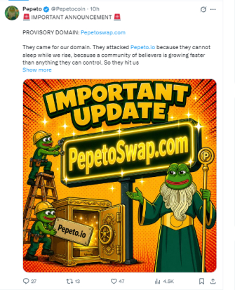 post on x official account