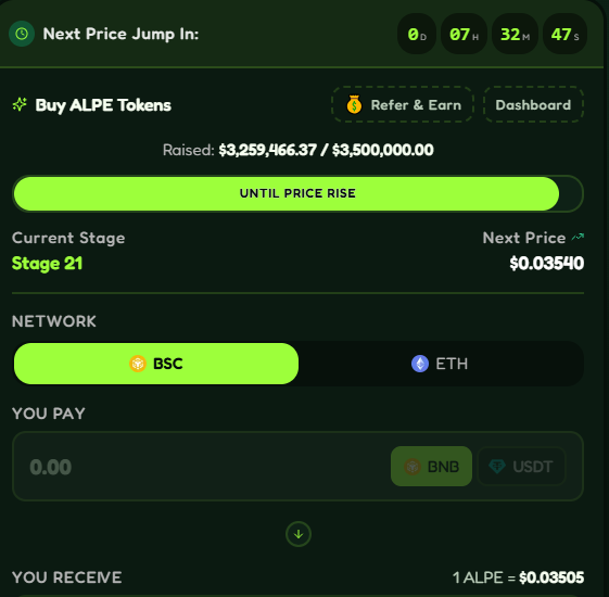 AlphaPepe Presale Price AlphaPepe Presale Price