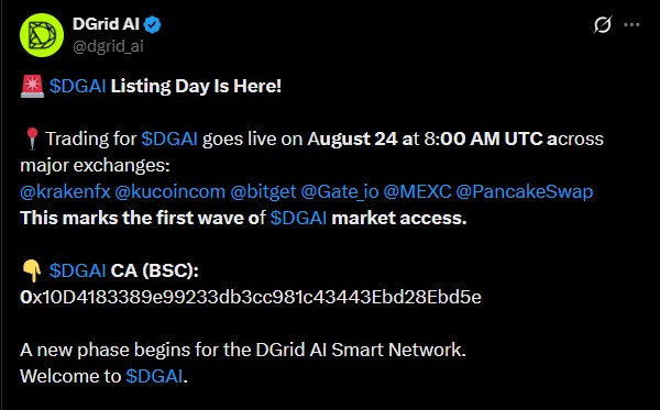 DGrid AI own official account. DGrid AI own official account.