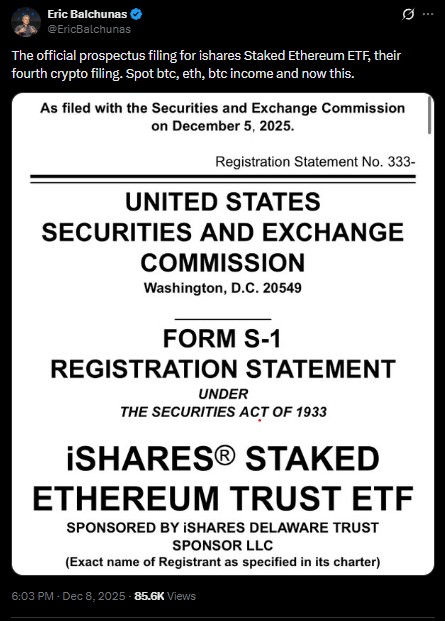 BlackRock Enters the Staked ETH ETF Race BlackRock Enters the Staked ETH ETF Race