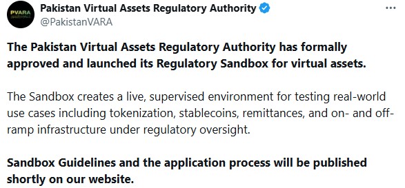 PVARA launched regulatory sandbox PVARA launched regulatory sandbox