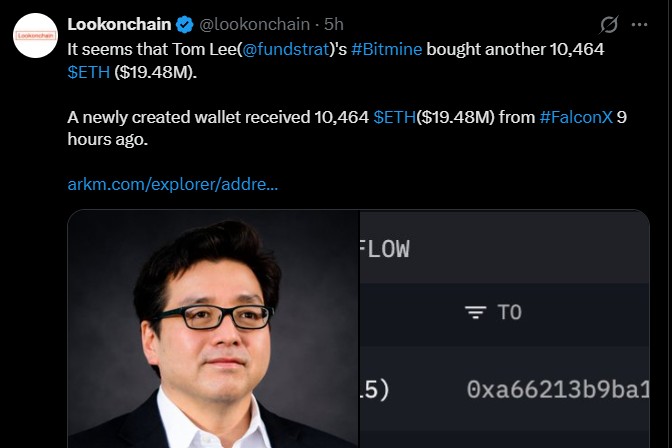 Bitmine Ethereum News today Bitmine Ethereum News today
