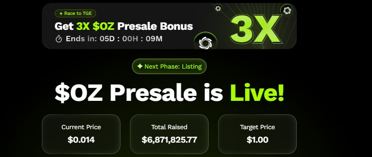 Ozak AI Presale Bonus