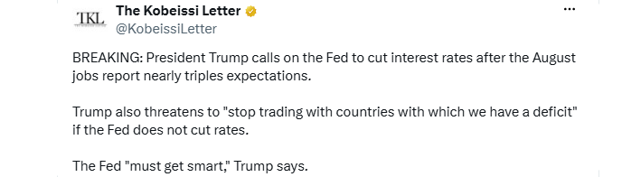 Trump Threatens For Fed rate cut