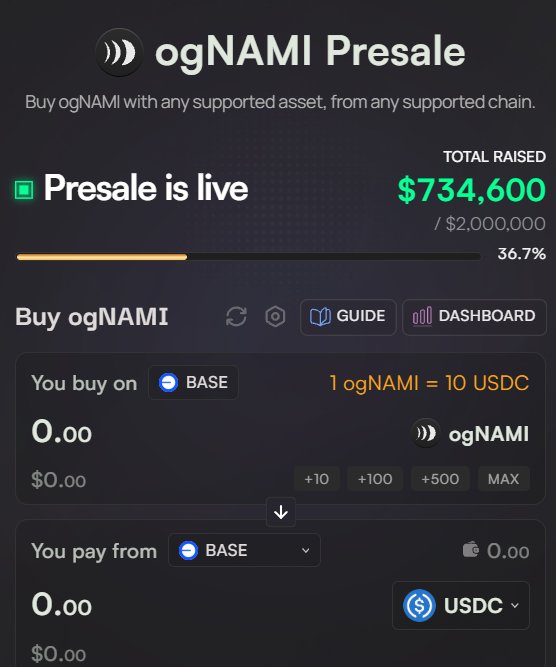 ogNAMI Crypto Presale