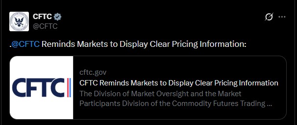 CFTC Warns Against Sportsbook-Style Odds