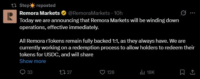 Are Remora rToken Holders Protected? Are Remora rToken Holders Protected?