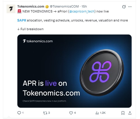 The tokenomics data release The tokenomics data release