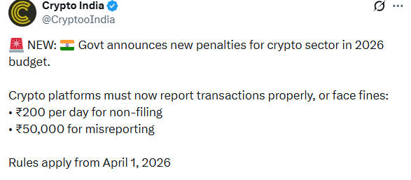 India budget 2025 news rules for crypto 