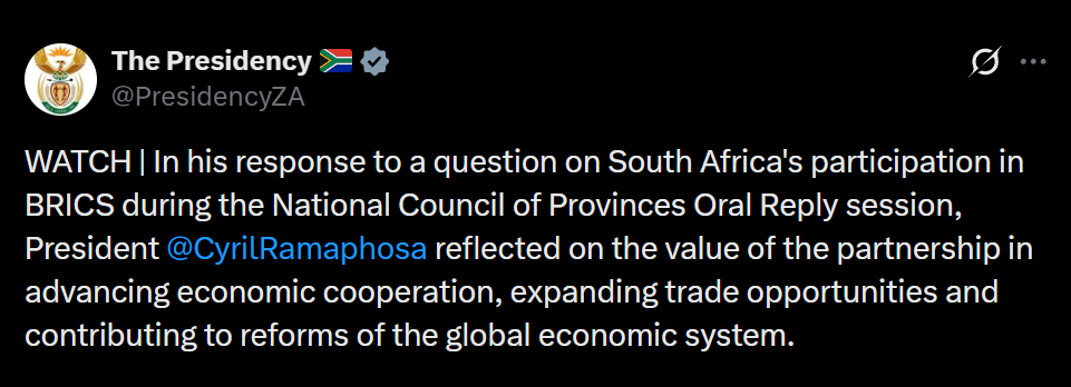 The Presidency of South Africa 